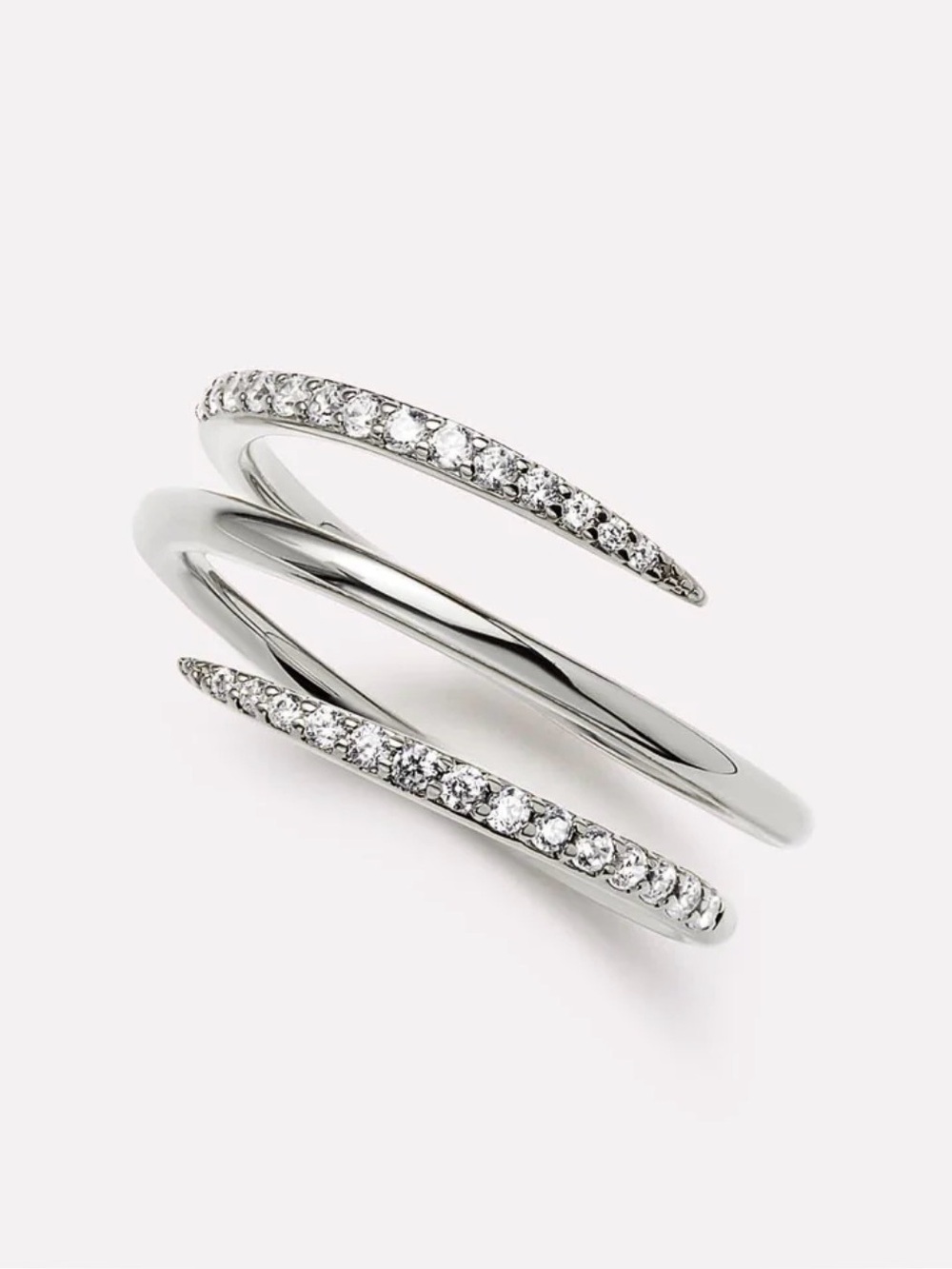 Ana Luisa Oren Triple Silver Ring